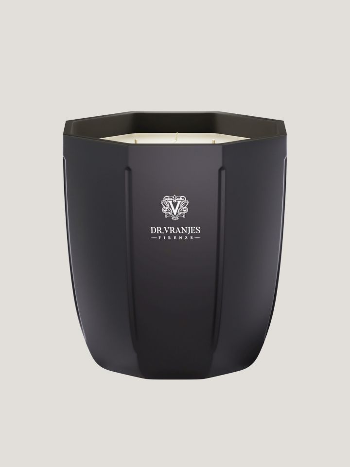 Rosa Tabacco Candle 500Gr Onxy Vase