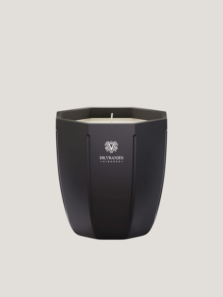Rosa Tabacco Candle 200Gr Onxy Vase