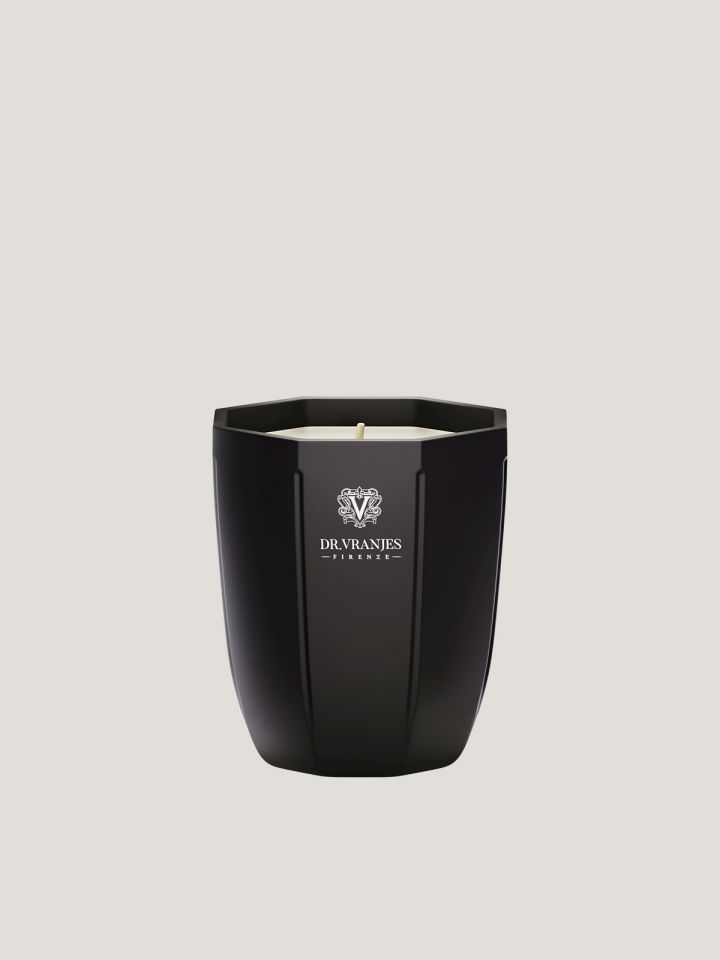 Rosa Tabacco Candle 80Gr Onxy Vase