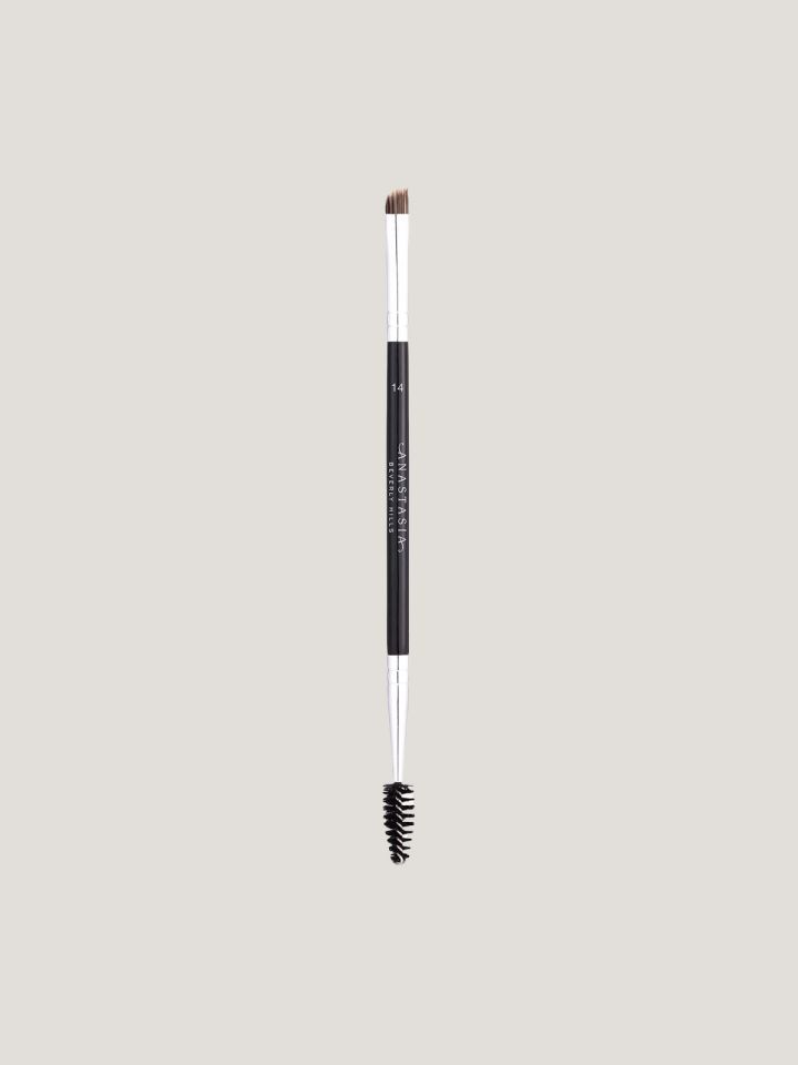 Brush(#14)-Duo Brow/Eye Liner Angled Cut/Spooley