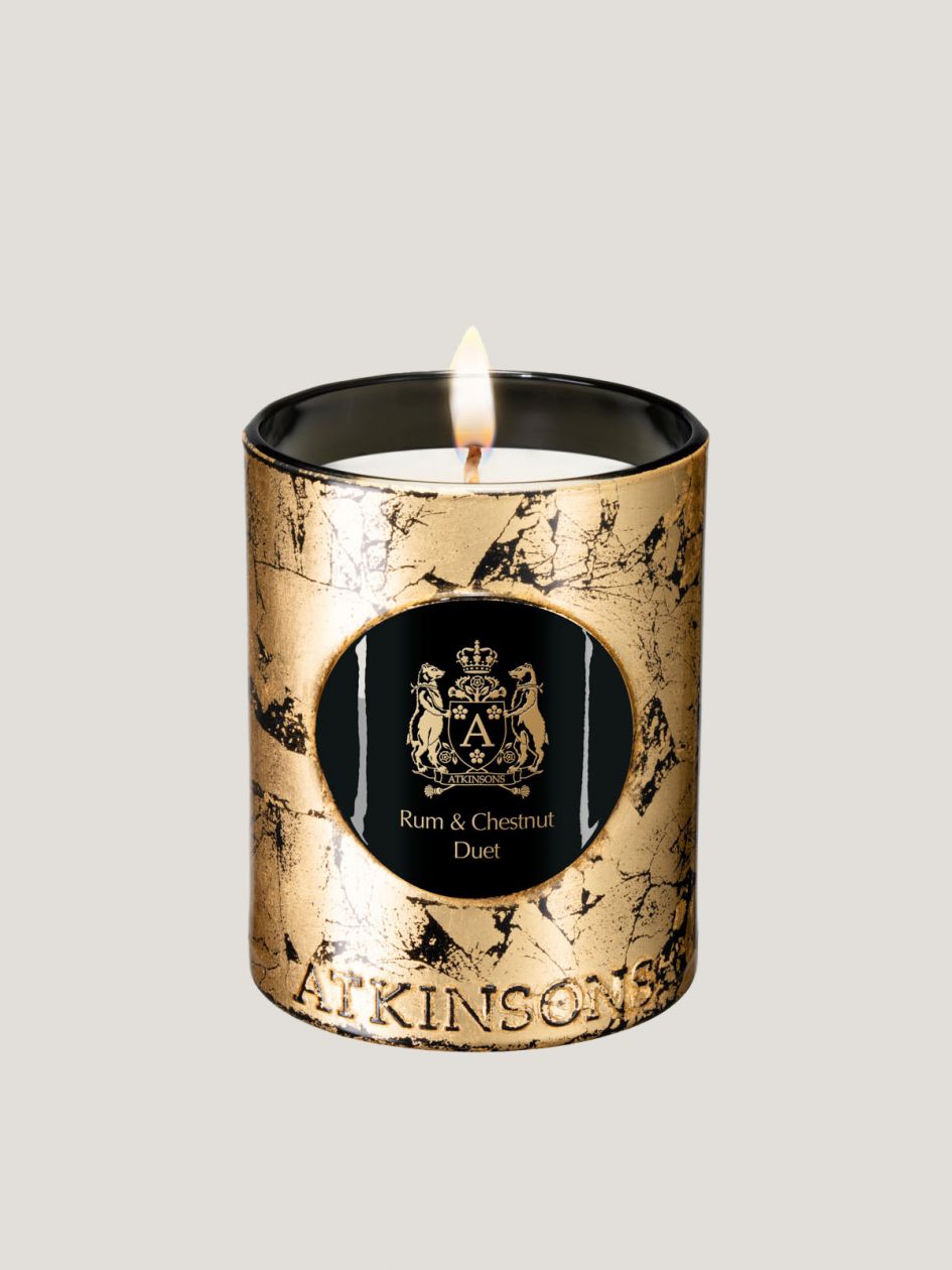 Rum & Chestnut Duet Scented Candle 200g