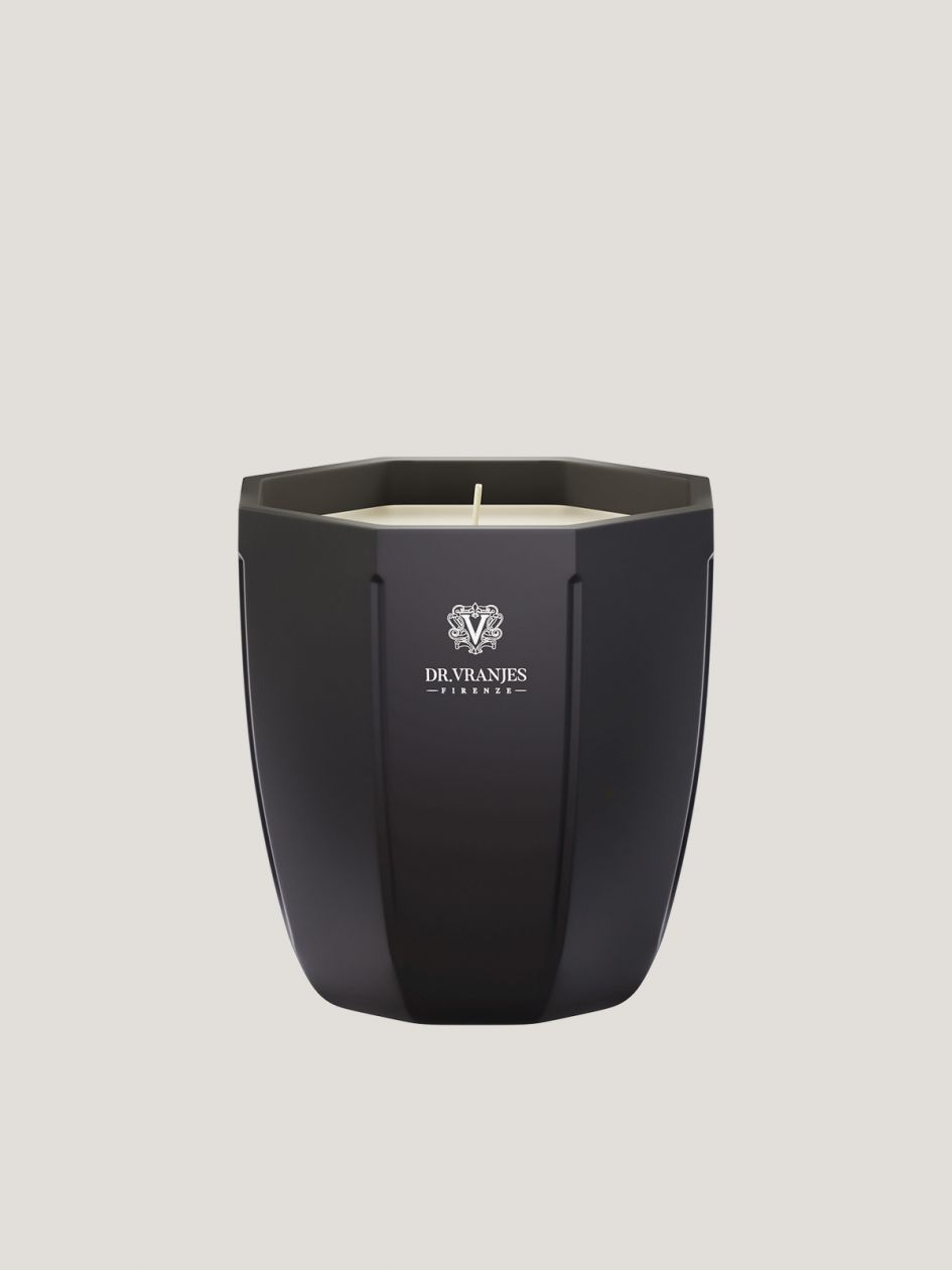 Rosa Tabacco Candle 200Gr Onxy Vase