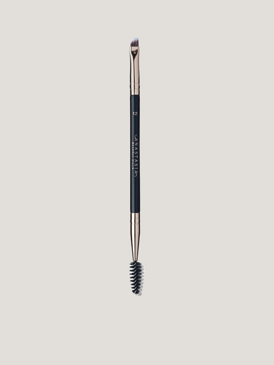 Brush(#12)-Duo Brow/Eye Liner Angled Cut/Spooley