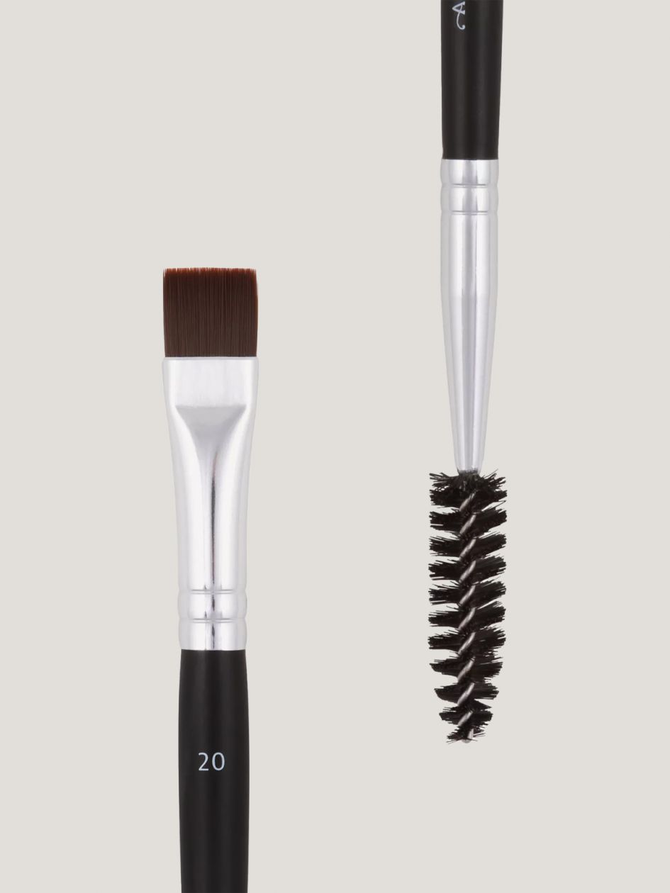 Brush(#20)-Duo Brow/Eye Liner Straight Cut/Spooley